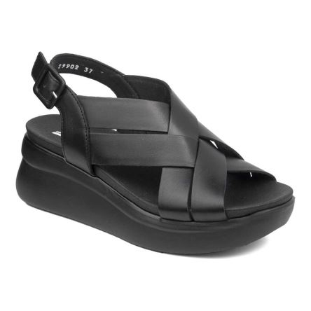 Callaghan 29902 Llana Women's Platform Sandals Black | IOTBEJ