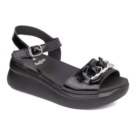 Callaghan 29910 Llana Women's Wedge Sandals Black | OXLEQC