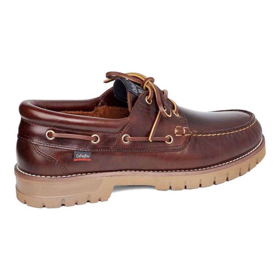 Callaghan 12500 Freeport Men's Boat Shoes Brown | SVZEHX