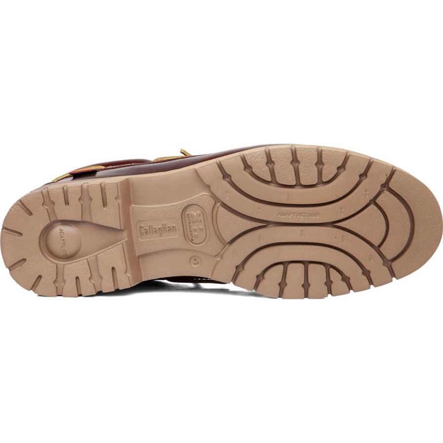Callaghan 12500 Freeport Men's Boat Shoes Brown | SVZEHX