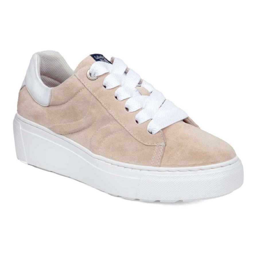 Callaghan 14934 Moon Line Women\'s Sneakers Beige | QTGAHN