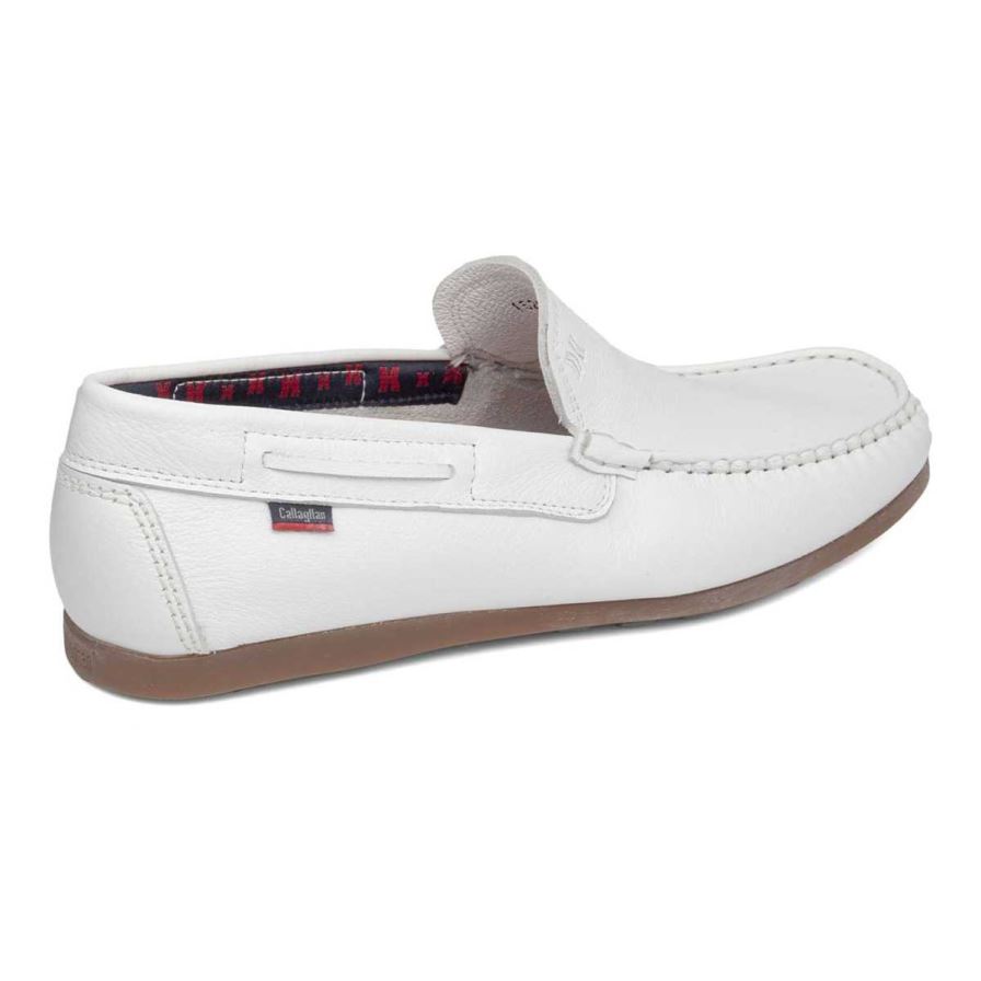 Callaghan 15200 Driveline Men's Loafers White | GZSRFK