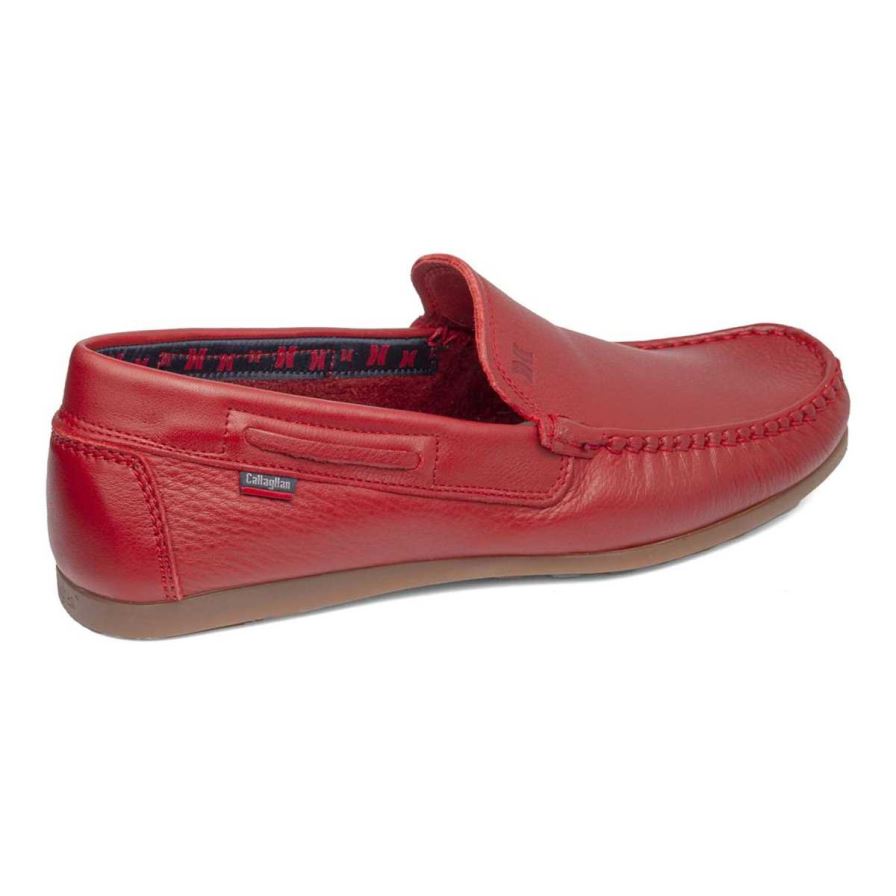 Callaghan 15200 Driveline Men's Loafers Red | NSBIKP