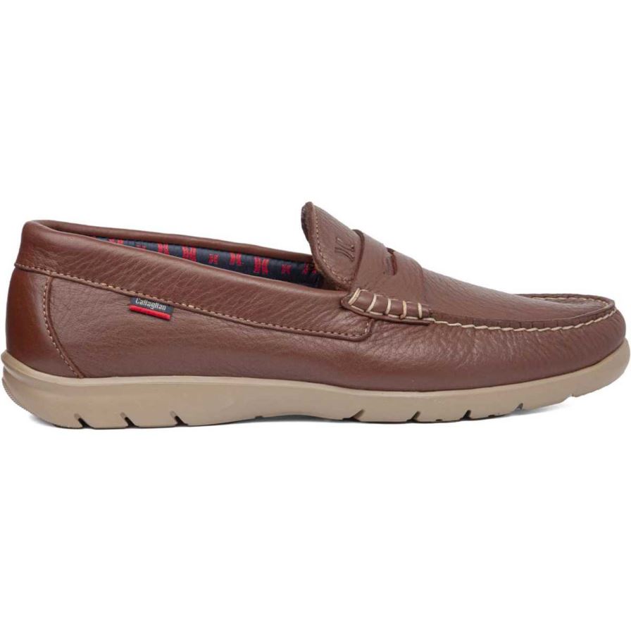 Callaghan 18004 Tenger Men's Loafers Brown | MFEXKH