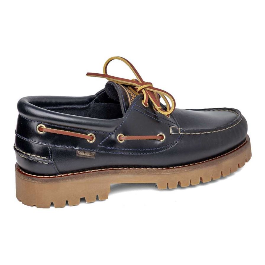 Callaghan 21910 Timber Cro Men's Boat Shoes Black | SCWBLD