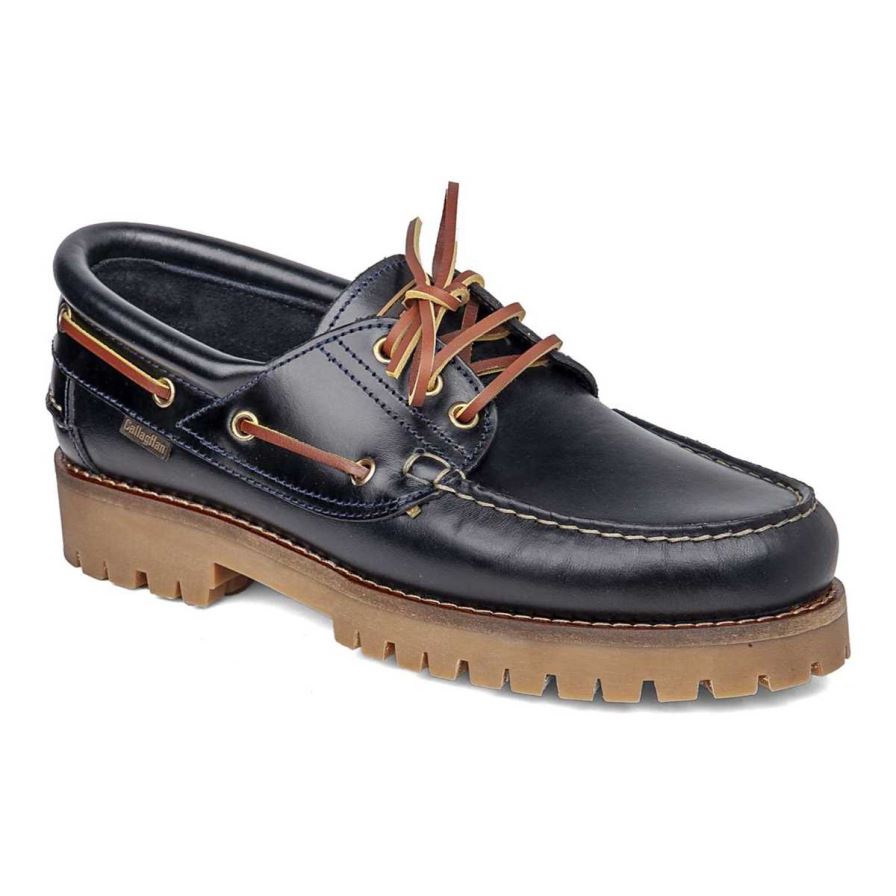 Callaghan 21910 Timber Cro Men\'s Boat Shoes Black | SCWBLD