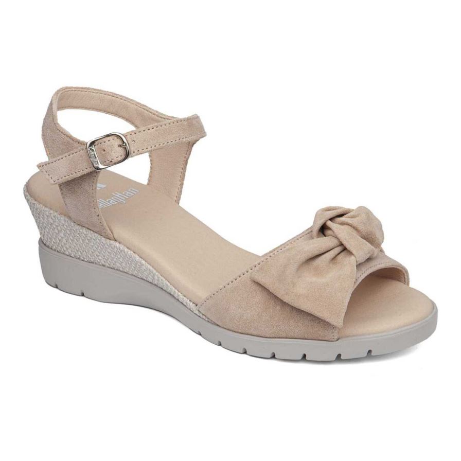 Callaghan 29115 Esperanza Women\'s Wedge Sandals Beige | MVGJKL