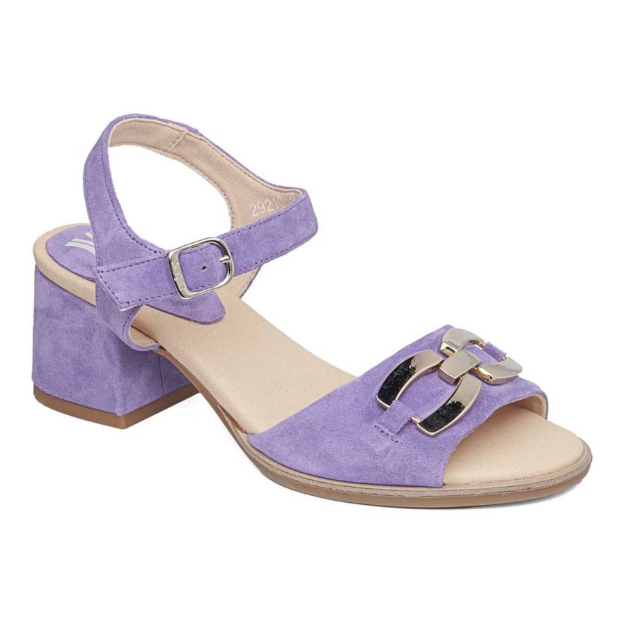 Callaghan 29210 Kibow Women\'s Heels Sandals Purple | RJHOCZ