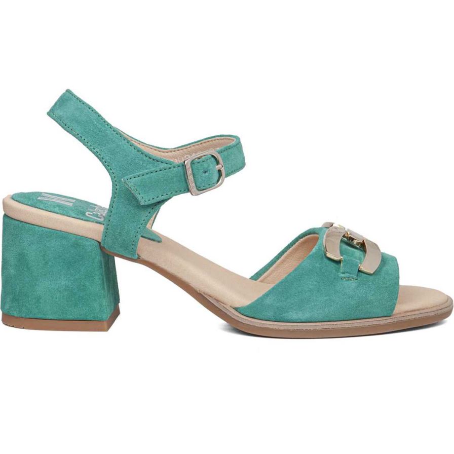 Callaghan 29210 Kibow Women's Heels Sandals Green | ZQOXTG