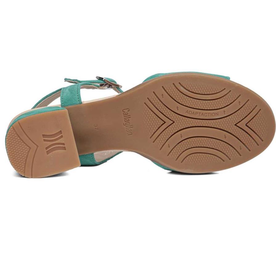Callaghan 29210 Kibow Women's Heels Sandals Green | ZQOXTG