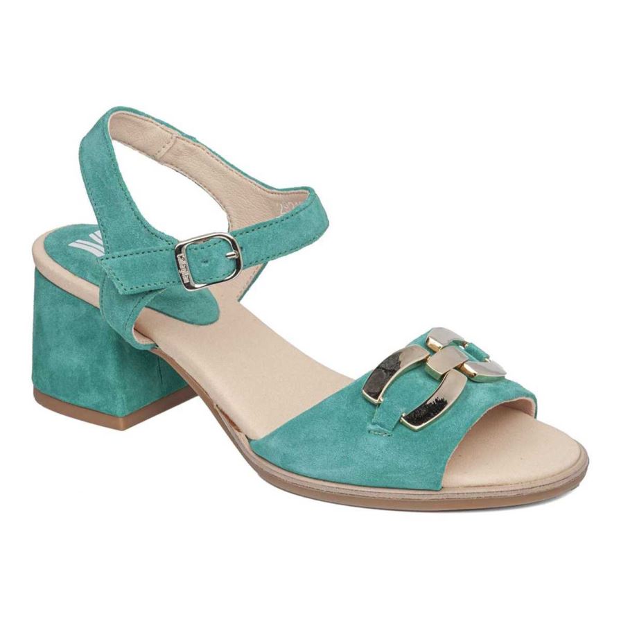 Callaghan 29210 Kibow Women\'s Heels Sandals Green | ZQOXTG