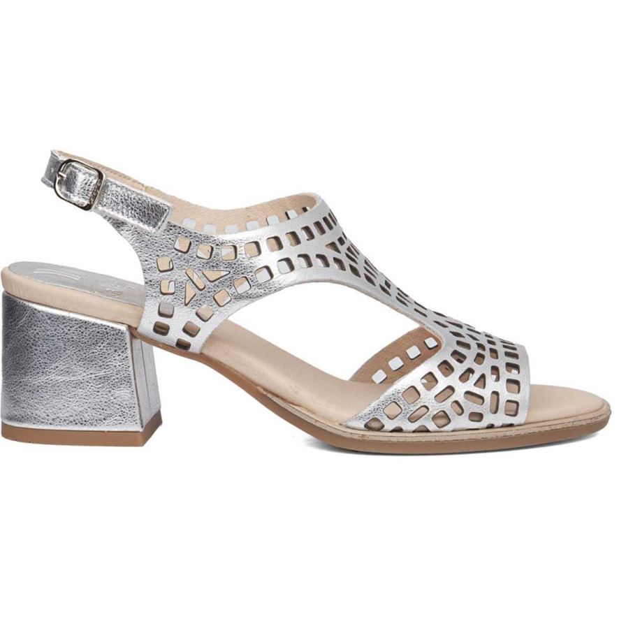 Callaghan 29213 Kibow Women's Heels Sandals Silver | DLTOMR