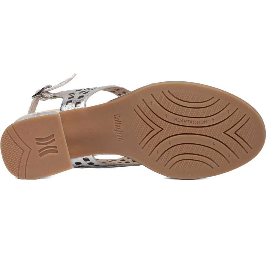 Callaghan 29213 Kibow Women's Heels Sandals Silver | DLTOMR