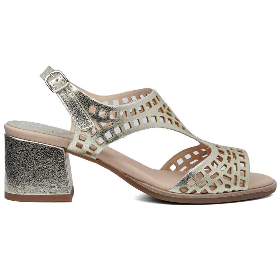 Callaghan 29213 Kibow Women's Heels Sandals Gold | QFVHGL