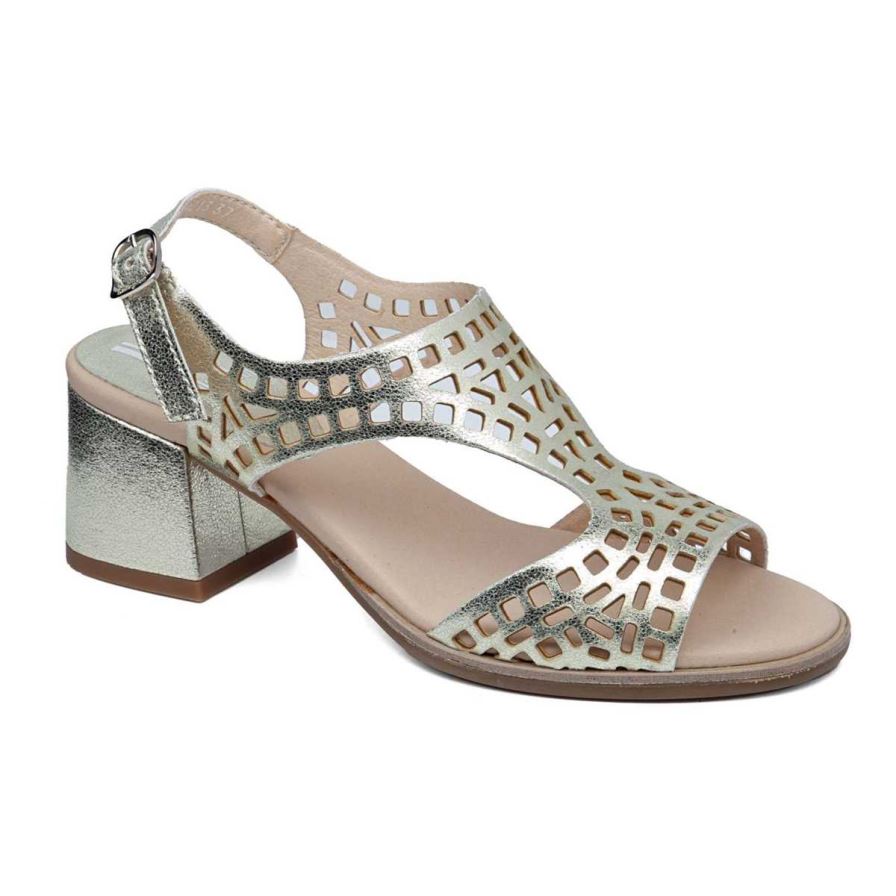 Callaghan 29213 Kibow Women\'s Heels Sandals Gold | QFVHGL
