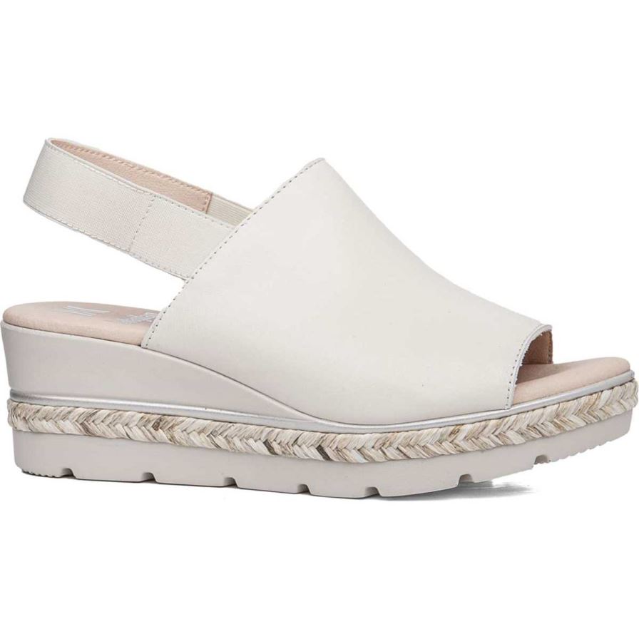 Callaghan 29802 Mara Women's Platform Sandals White | SYTJHK