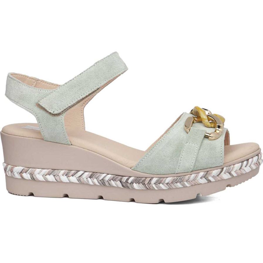 Callaghan 29807 Mara Women's Wedge Sandals Mint | MTOFHC