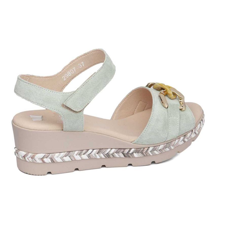 Callaghan 29807 Mara Women's Wedge Sandals Mint | MTOFHC