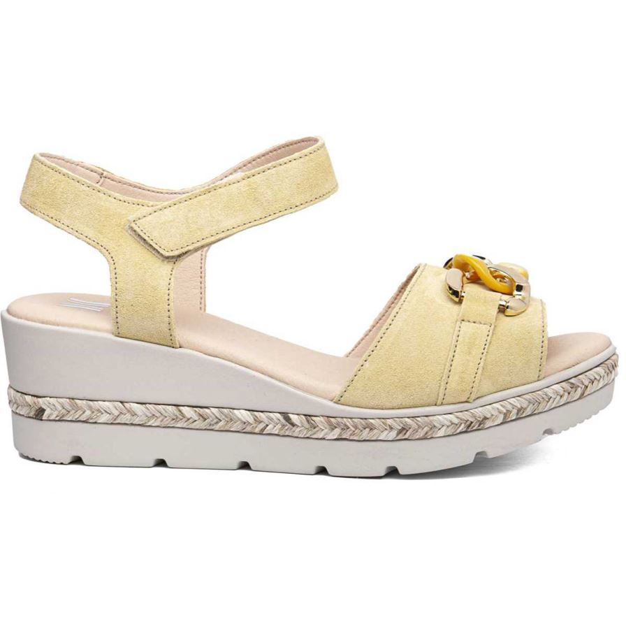 Callaghan 29807 Mara Women's Wedge Sandals Yellow | VINBZD