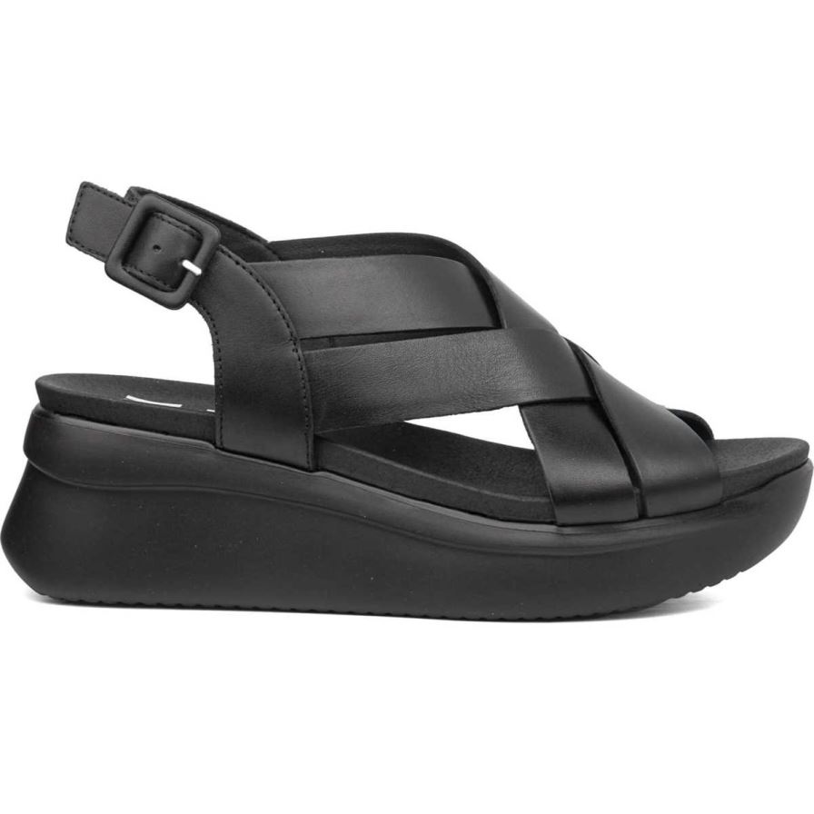 Callaghan 29902 Llana Women's Platform Sandals Black | IOTBEJ