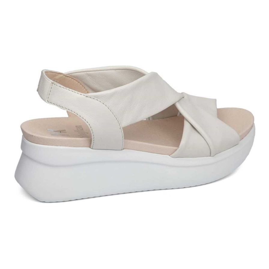 Callaghan 29904 Llana Women's Platform Sandals White | KGWRJU