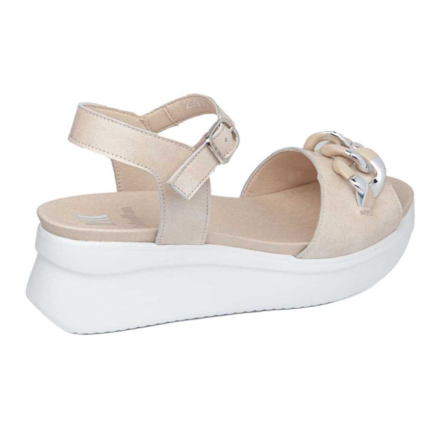 Callaghan 29910 Llana Women's Wedge Sandals Beige | EDCFHW