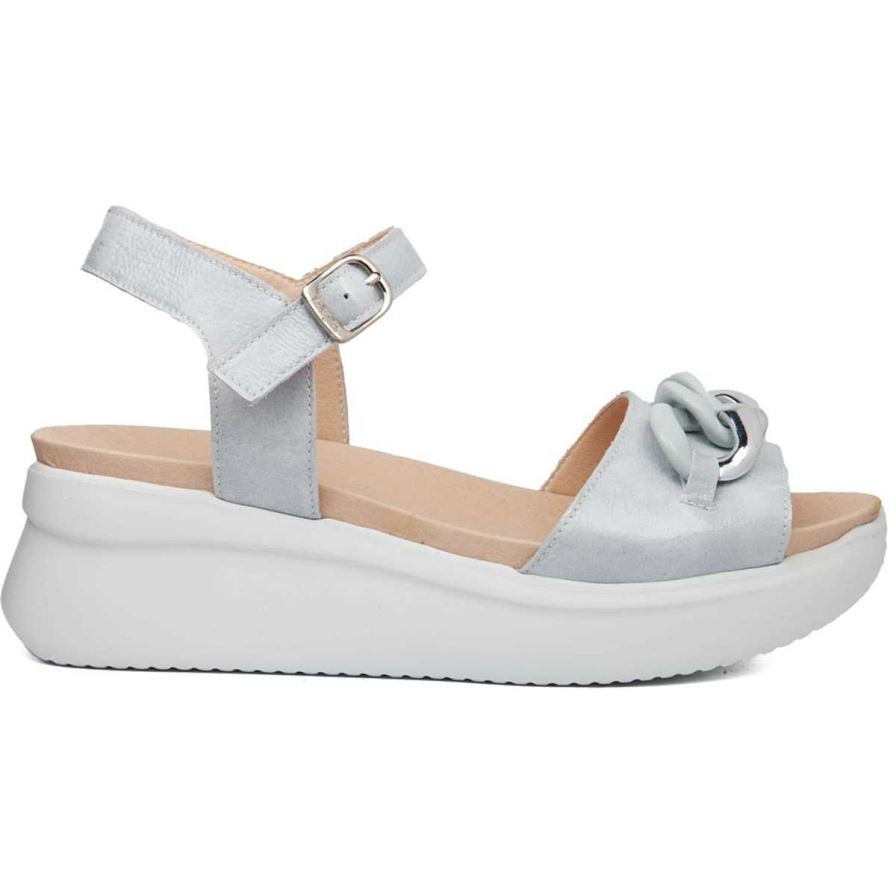 Callaghan 29910 Llana Women's Wedge Sandals Light Blue | XORDZN