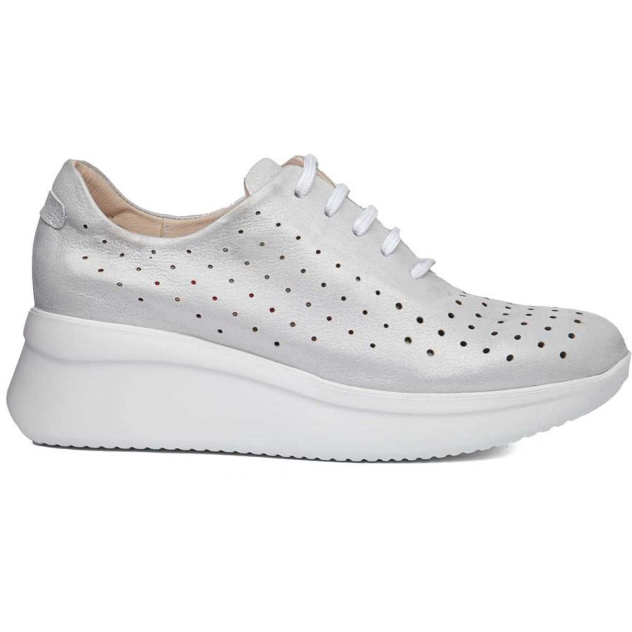 Callaghan 30000 Hanna Women's Platform Shoes White | WSELZC