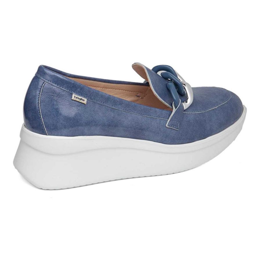 Callaghan 30019 Hanna Women's Platform Shoes Navy | QLODPG