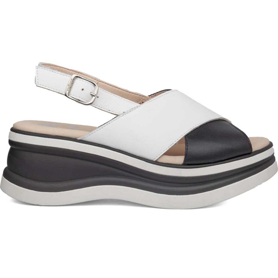 Callaghan 30108 Daniela Women's Platform Sandals White | DFQMZI