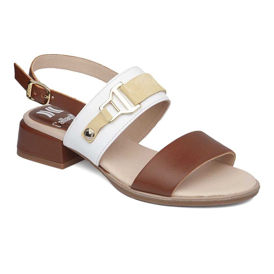 Callaghan 30304 Luna Women\'s Heels Sandals Brown | UWQBPS