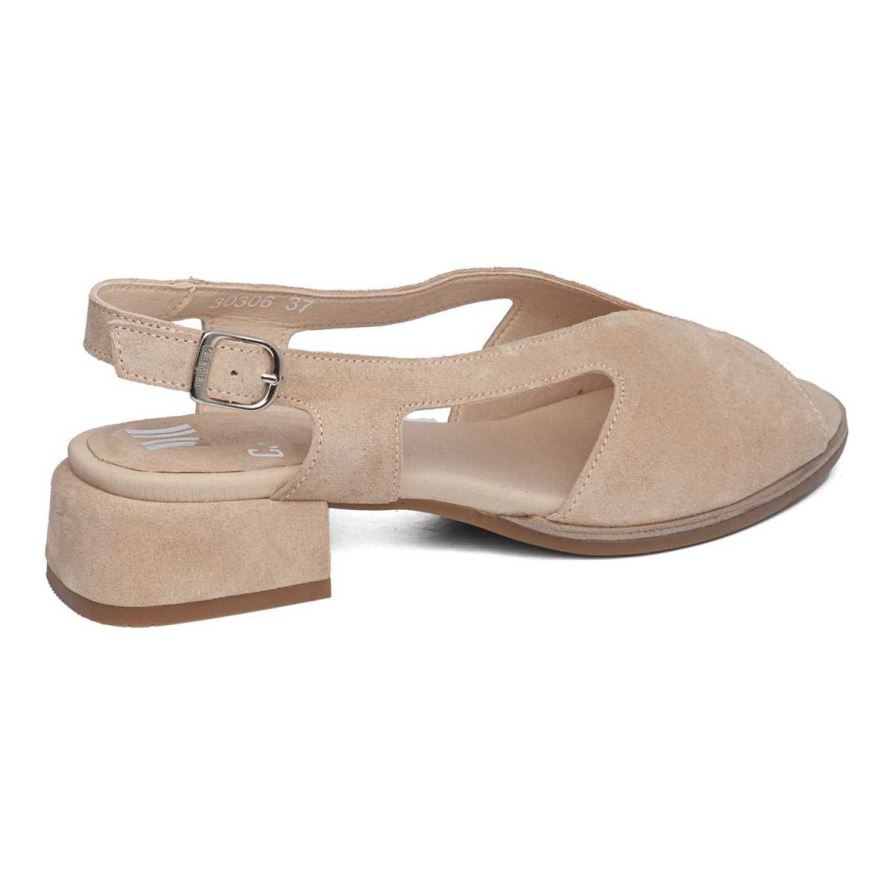 Callaghan 30306 Luna Women's Heels Sandals Beige | NPVZJQ
