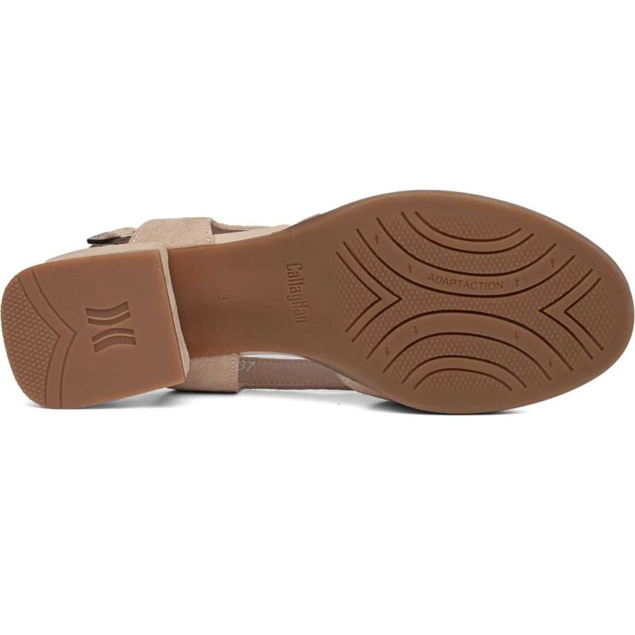 Callaghan 30306 Luna Women's Heels Sandals Beige | NPVZJQ
