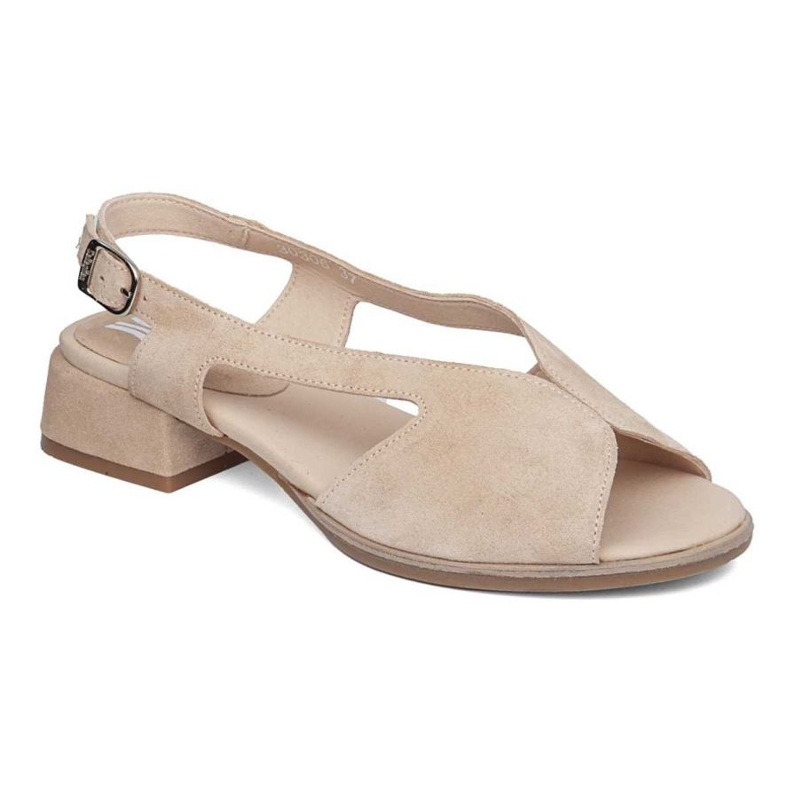 Callaghan 30306 Luna Women\'s Heels Sandals Beige | NPVZJQ