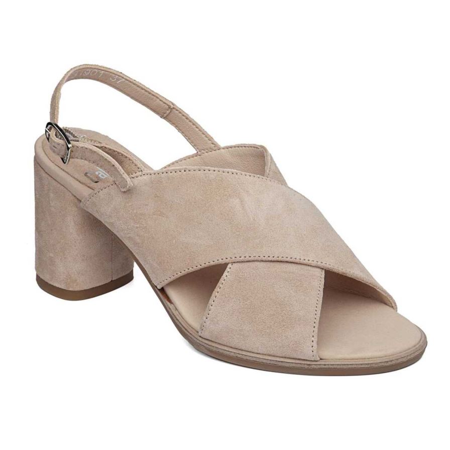 Callaghan 31901 Kanji Women\'s Heels Sandals Beige | QXDBNR