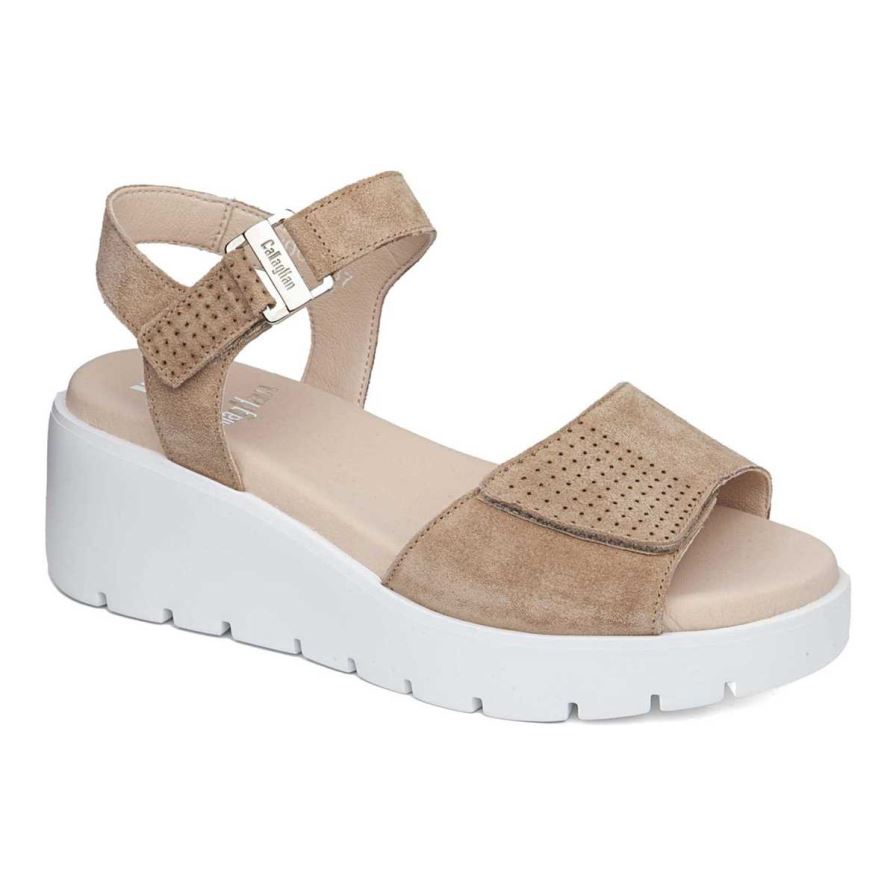 Callaghan 32002 Bera Women\'s Wedge Sandals Brown | BLRCEK