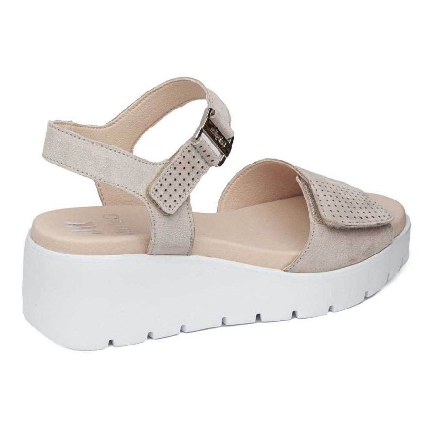 Callaghan 32002 Bera Women's Wedge Sandals Beige | JBQVRS