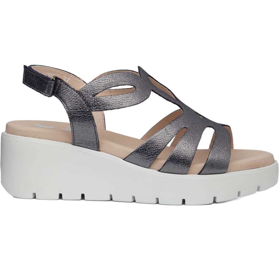 Callaghan 32005 Bera Women's Platform Sandals Black | VRCTSZ