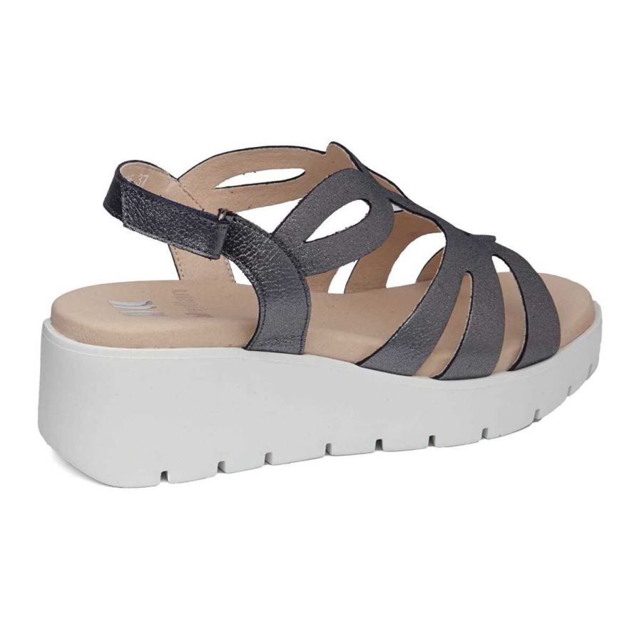 Callaghan 32005 Bera Women's Platform Sandals Black | VRCTSZ