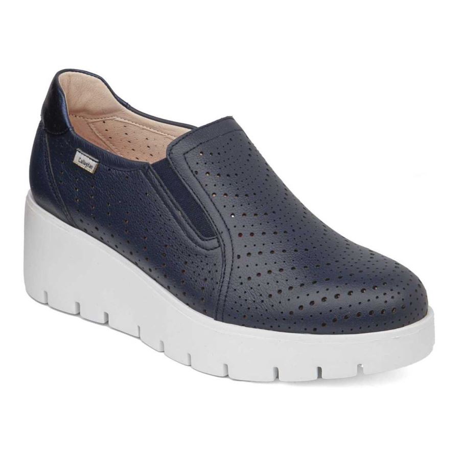 Callaghan 32103 Amal Women\'s Platform Shoes Navy | MNJPQK