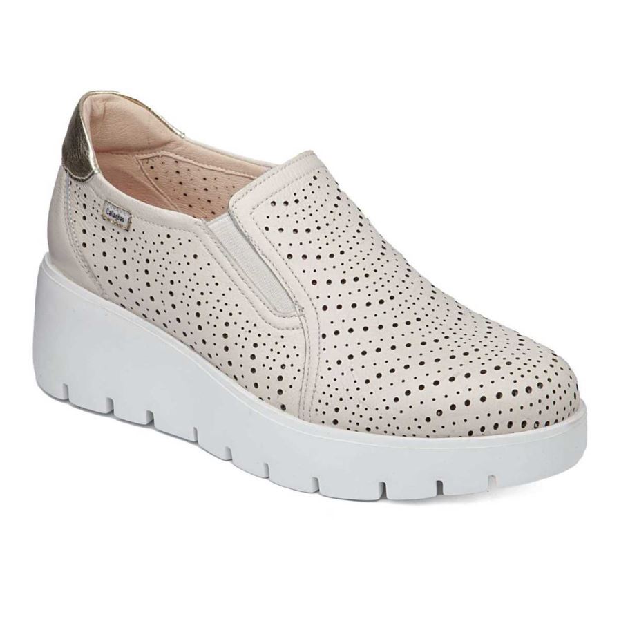 Callaghan 32103 Amal Women\'s Platform Shoes White | MWHIBU