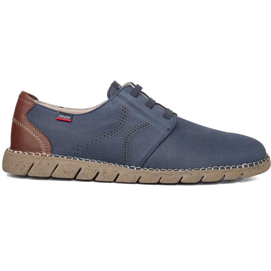 Callaghan 43200 Viz Men's Lace Up Shoes Navy | PXGLKC