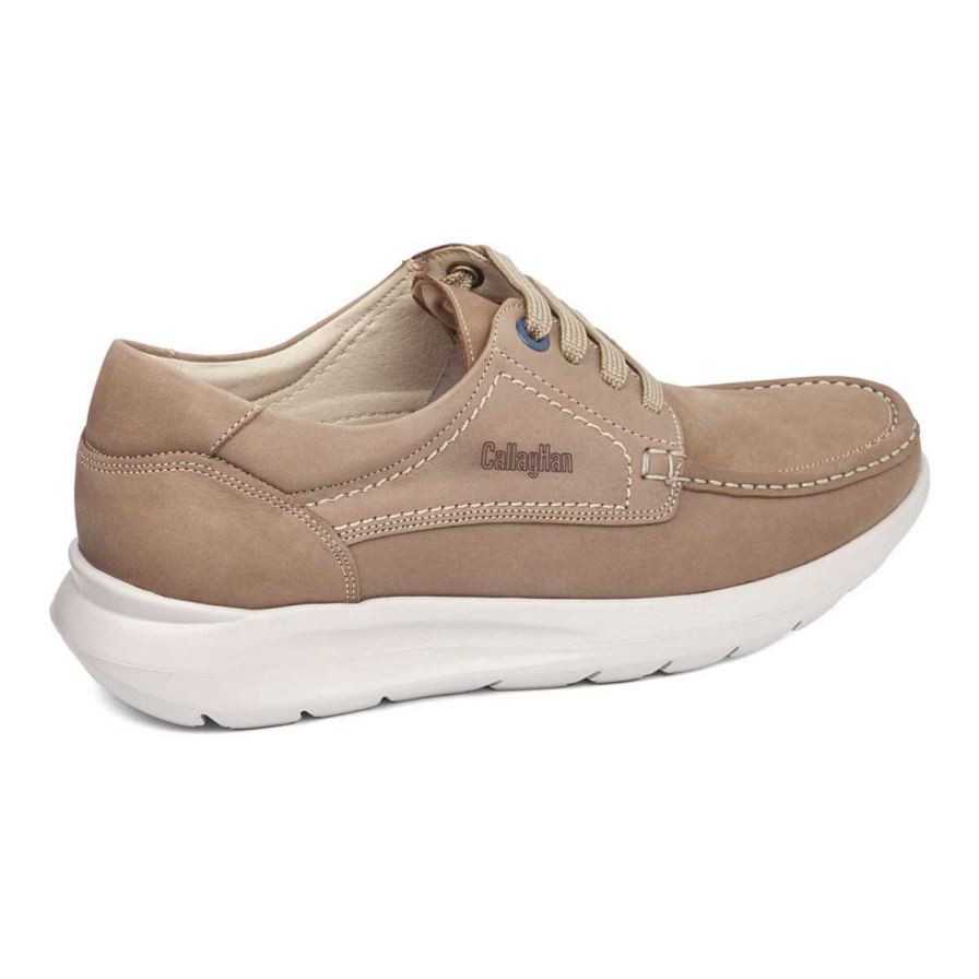 Callaghan 45700 Wasser Sin Aguj Men's Lace Up Shoes Beige | JZTPCN