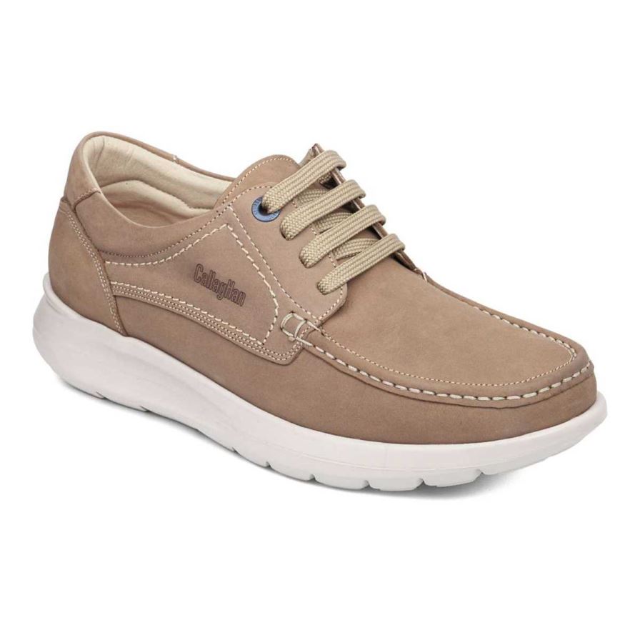 Callaghan 45700 Wasser Sin Aguj Men\'s Lace Up Shoes Beige | JZTPCN