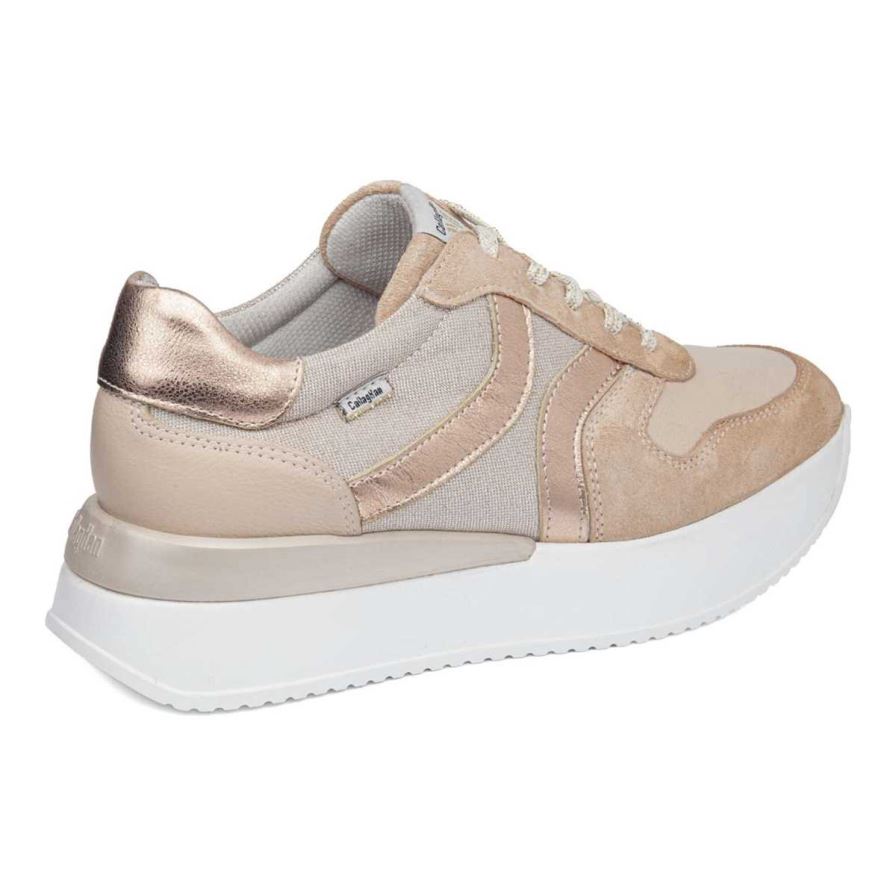 Callaghan 51204 Dina Women's Sneakers Gold | YOHWDP