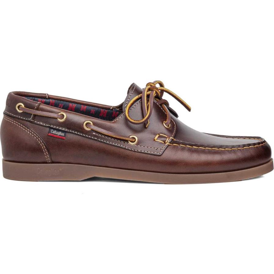 Callaghan 51600 Yate Men's Boat Shoes Brown | YCRNAF