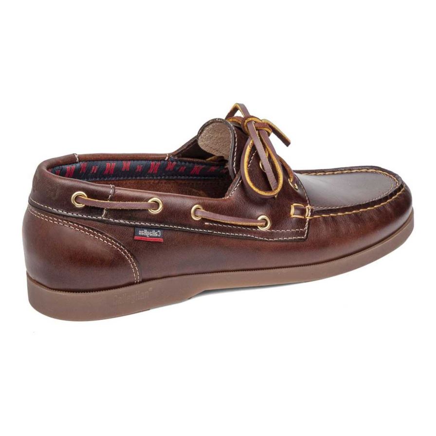 Callaghan 51600 Yate Men's Boat Shoes Brown | YCRNAF