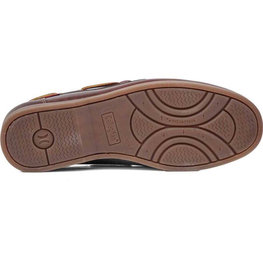 Callaghan 51600 Yate Men's Boat Shoes Brown | YCRNAF