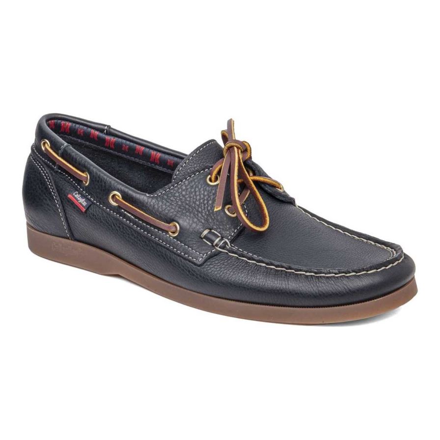 Callaghan 51600 Yate Men\'s Boat Shoes Navy | JELDQW