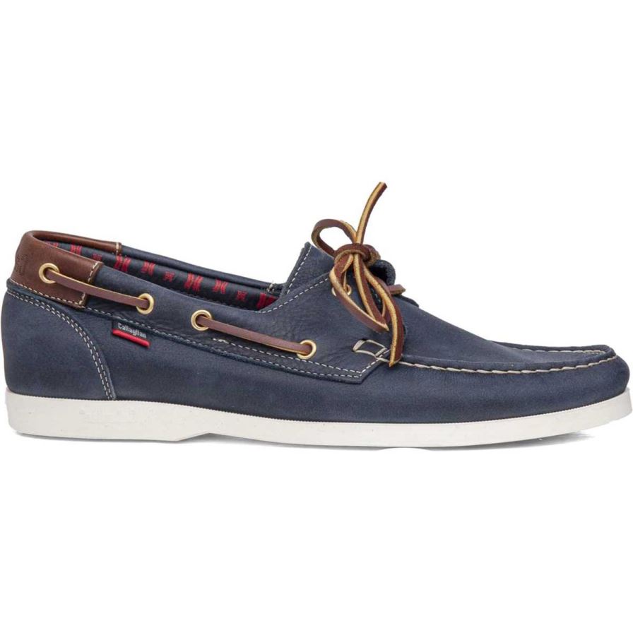Callaghan 51600 Yate Men's Boat Shoes Navy | WFUQPN